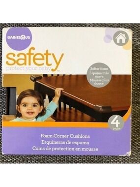 Bump-guard Foam Corner Protectors 4 Pack BabiesRus Brown Baby Toddler Safety